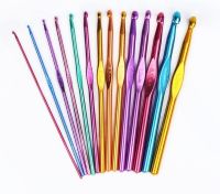 【YF】✲﹊☏  8Pcs Aluminum Knitting Needles Metal Crochet Set Weave Sweater Hand Yarn Sewing Needle Tools Mixed Color