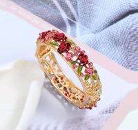 celet Cloisonne Explosion Style Fashion celet Vintage Hanfu Jewelry KC Gold Hollow Rose celet Female celet With Jewe