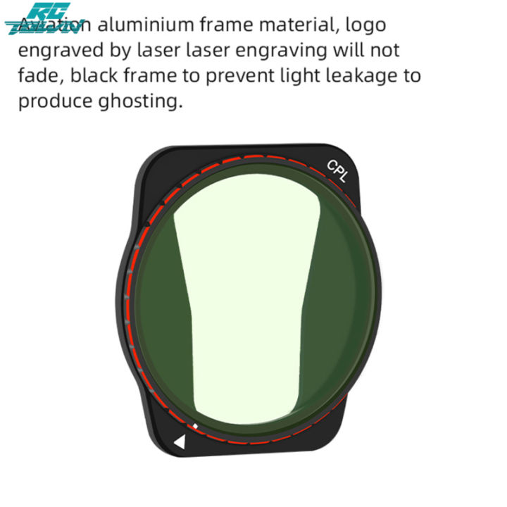 rctown-2023newอัพเกรดฟิลเตอร์ป้องกันรังสียูวีอะลูมินัมอัลลอยเลนส์กรองเครื่องวัดมีจอแสดงผลสีเลนส์ฟิลเตอร์อุปกรณ์เสริมที่ใช้ได้กับ-dji-air-3เลนส์โดรน