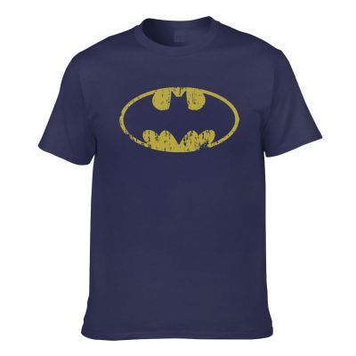 Dc Comics Batman Classic Logo Symbol Distressed Licensed Mens Short Sleeve T-Shirt