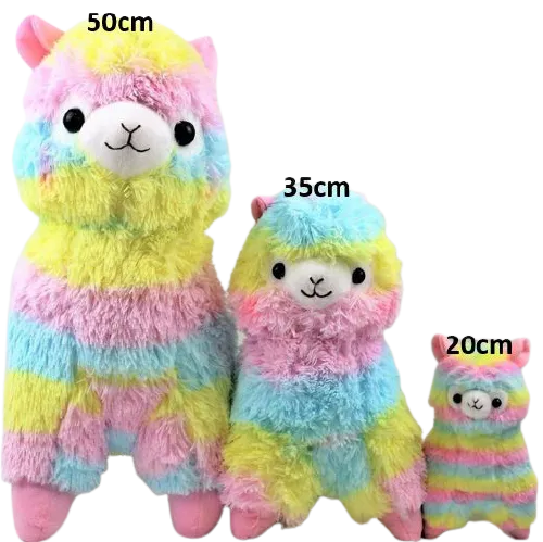 alpaca stuffed animal rainbow