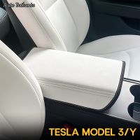 For Tesla Model 3 Model Y 2023 2022 2021-2017 Car Armrest Box Cover Central Control Armrest Decoration Interior Car Essories