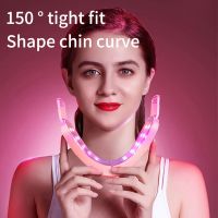 ZZOOI LED Photon Therapy Facial Slimming Vibration Massager Facial Lifting Device Double Chin V Face Shaped Cheek Lift Belt Machine