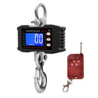 Digital Hanging Scale with Remote Control 1000kg/ 2204lbs Portable Heavy Duty Crane Scale LCD Backlight Industrial Hook Scales Unit Change/ Data Hold/ Tare/ Zero for Construction Site Travel Market Fishing Outdoor Work