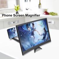 [;. 3D Mobile Phone Screen Magnifier 14Inch HD Amplifier For Movies Videos Magnifying Watch Movies Smart Phone Bracket Holder