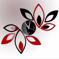 hot sale diy Acrylic mirror wall clock stickers Modern decor Living Room gift home furniture sticker Wall Stickers  Decals