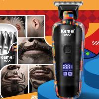 Kemei Personalized Graffiti Electric Hair Clipper Multifunctional Household Mens Electric Clipper USB Rechargeable Shaver