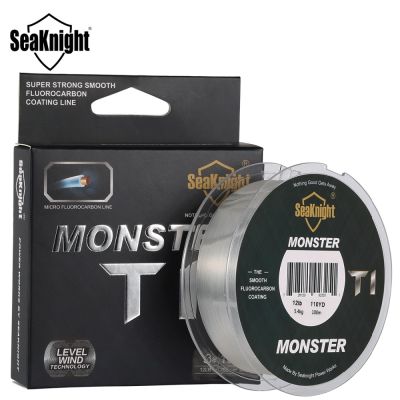 SeaKnight 2021 New Arrival T1 100M Fluorocarbon Fishing Line 100 Coating Monofilament Leader Sinking Line 0.8 -8.0