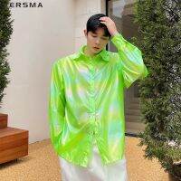 【CW】 VERSMA Korean Ulzzang Sleeve Shirt Men Oversized Protection Clothing Dropshipping