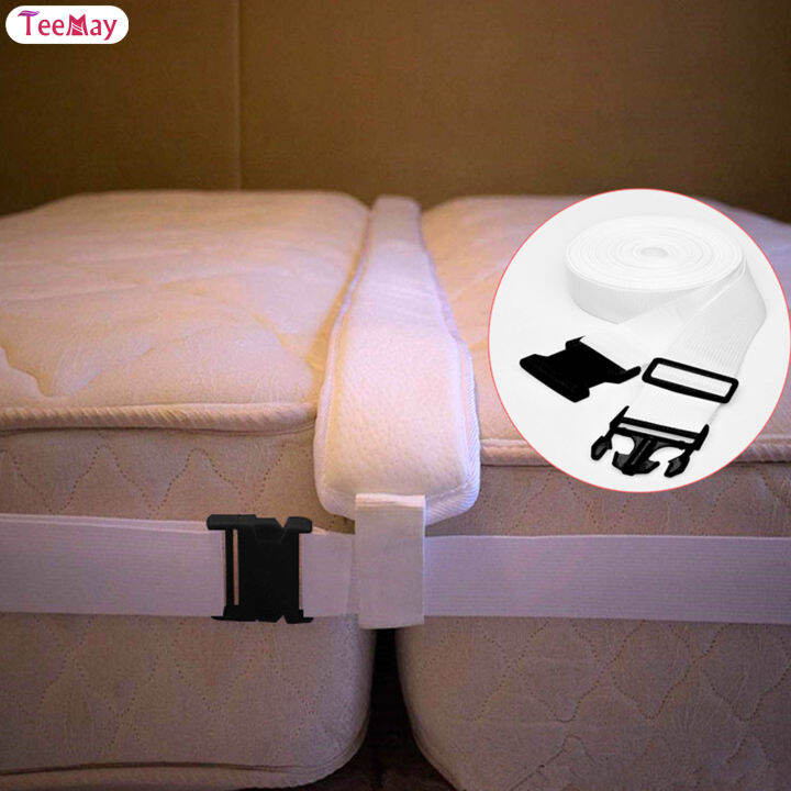 Teemay Mattress Connecting Strap Transform Two Twins into a King Size