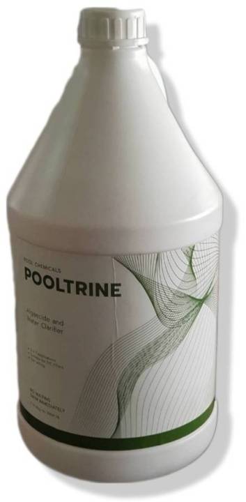 พลูทรีน-pooltrine-เคมีภัณฑ์สำหรับกำจัดตะไคร่น้ำและแก้ไขน้ำขุ่น-สำหรับสระว่ายน้ำ