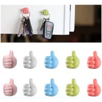 ◘ 1/30PCS Wall Hanger Hook Thumbs Key Wall Hooks Multi-function Hand Wall Clip Wire Data Cable Storage Hook Cute Home Decor