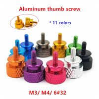 5pcs M3 M4 6 32 Aluminum alloy Step thumb screw Computer case Hand Screw Knurled Thumb Screws