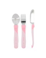 Twistshake Learn Cutlery Stainless Steel 12+m Pastel