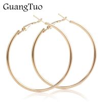【YP】 EK2088 Punk Big Size Hoop Earrings Brincos Exaggerated Gold Color Round for Jewelry