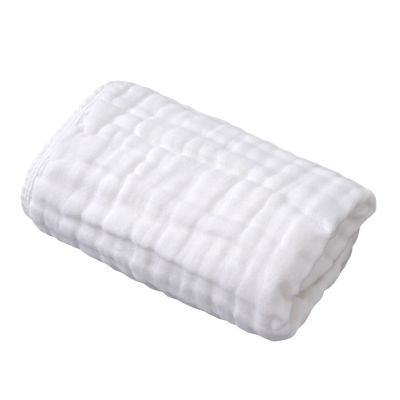 ☍♘☄ 2Pcs Baby Washcloths Cotton Soft Absorbent Towel 6 Layers Newborn Reusable Towel for Bath