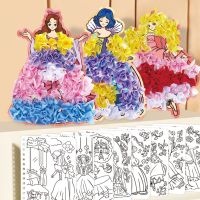 DIY Princess Dress Vigorous Princess Dress-up Sticker Book Girls Clothes Changing Paste Stickers Cartoon Coloring Gift For Girl