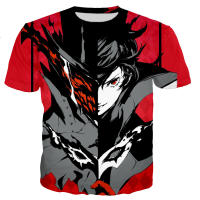 ผู้ชายผู้หญิงแฟชั่น Cool Persona 5พิมพ์3D เสื้อยืดสไตล์ลำลอง T เสื้อแฟชั่นตลก Harajuku Hip Hop ขนาดใหญ่เสื้อ2XS-6XL