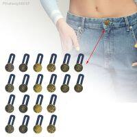 20x Detachable Extended Buttons Metal Buttons Fastener No Sewing Round Waist Band Expander Trousers Connectors Buckles