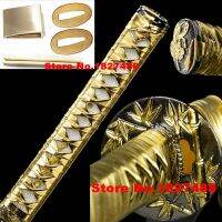 Japan Samurai Katana/Wakizashi Sword Accessory Bamboo Theme Hand Guard Set Tsuka Handle Tsuba Menuki Fuchi Kashira Habaki Seppa