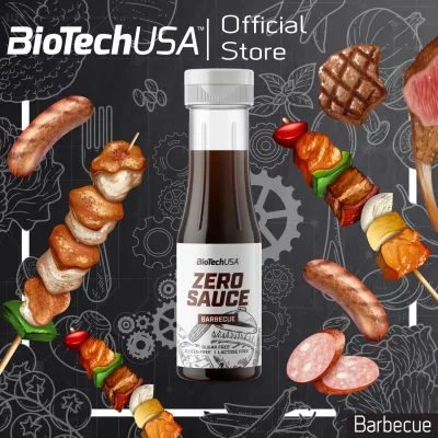 BioTechUSA Zero Sauce 350ml. BBQ (ซอสบาร์บีคิว ราด จิ้ม หมัก ปรุงอาหาร ไม่มีน้ำตาล คีโตทานได้)Health foods