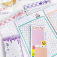 BOWENDA 50แผ่นการ์ตูน Nonvisous Scrapbooking โรงเรียนสำนักงานอุปกรณ์แผ่นจดบันทึกข้อความกระดาษโน้ตเครื่องเขียนนักเรียน