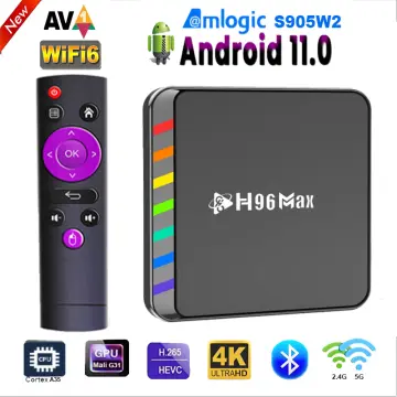 LEMFO H96 Max X4 Amlogic S905X4 Smart TV Box 8K H96Max Android 11 TV Box  4GB 32GB 64GB 8K AV1 2.4GHZ 5GHZ Wifi 2022 Android 11.0