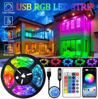 【 YUYANG Lighting 】ไฟแถบไฟ LED ติด USB โคมไฟแบบยืดหยุ่น5V RGB,ไฟหลังจอทีวีตั้งโต๊ะทีวีริบบิ้นเทปไฟหลังจอไดโอด