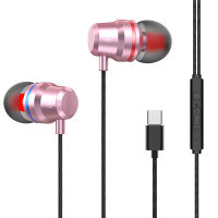 ประเภทหูฟังกีฬา USB-C มีไมโครโฟนสวมศีรษะ In-Ear C 2S ระดับเสียงแบบมีสายจิตสำหรับ USB เบส6หูฟังผสมลึกและชุดหูฟัง