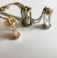 【CW】 fashion jewelry accessories vintage metal hourglass long chain necklace