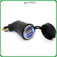 CLMXCA 3.3A ที่ชาร์จ USB แบบคู่ เต้ารับ DIN Hella Hella DIN Hella DIN เต้ารับมอเตอร์ไซค์ ของใหม่ โทรศัพท์สำหรับโทรศัพท์ GPS satnav อุปกรณ์สำหรับรถ