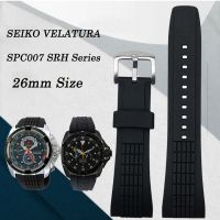 สายนาฬิกาข้อมือสำหรับผู้ชาย,สายรัดข้อมือยาง SPC007ซีรีส์ Seiko Velatura/srh อะไหล่ Tali Jam Tangan Silikon