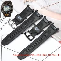 Rubber Strap Suitable For Casio Protrek PRG-240 PRG-40 PAG-40 Pathfinder Series Mens Waterproof Band Resin Watch Accessories