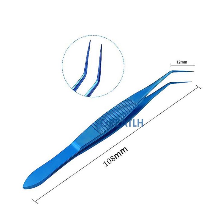 โลหะผสมไทเทเนียมจักษุแพทย์-mcpherson-ผูก-forcep-มุมตรงจักษุแพทย์เครื่องมือผ่าตัด