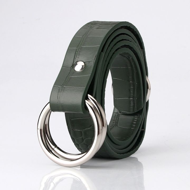new-product-ladies-leather-belt-double-loop-buckle-fashionable-versatile-decorative