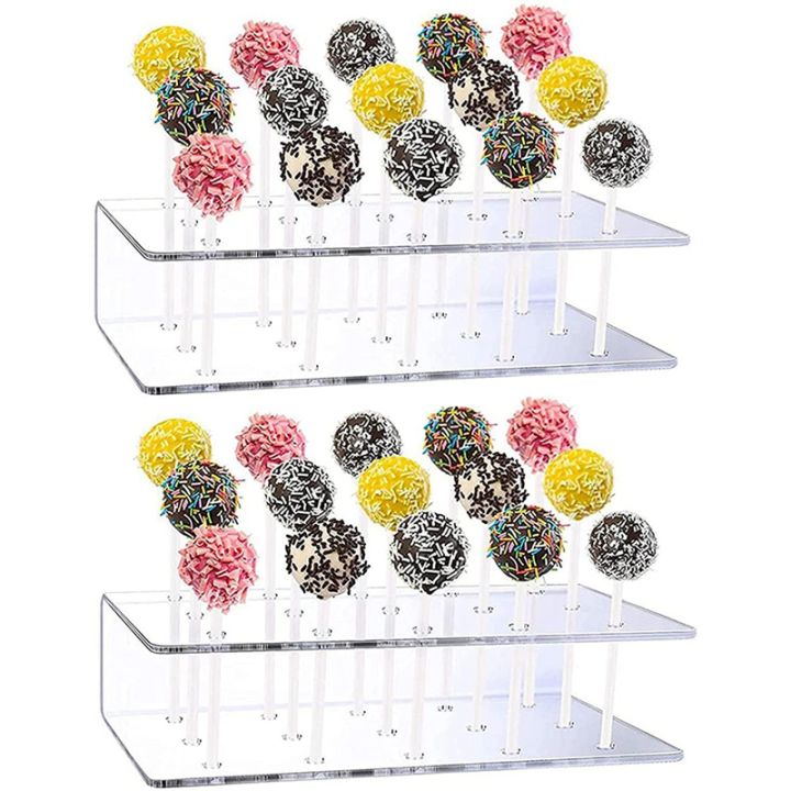 Cake Holder Acrylic Lollipop Holder Clear Cake Stand Display Dessert Stands  for Birthday Christmas Candy Decorative