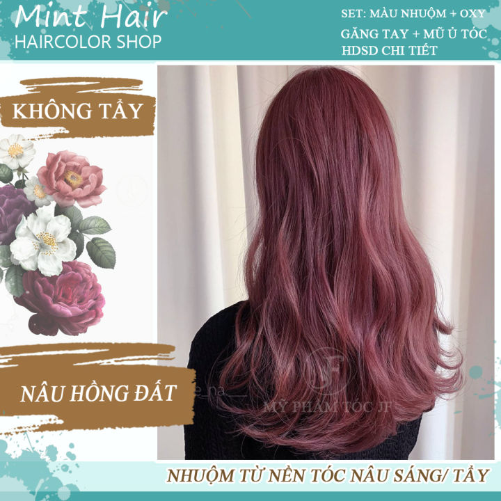 Một màu nhuộm tóc mang tính thời trang và đầy ngọt ngào là màu nâu hồng đất. Hãy thử sức với sản phẩm thuốc nhuộm tóc màu nâu hồng đất để có mái tóc thăng hoa và đầy phong cách.