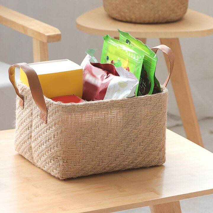 2pcs-woven-storage-basket-eco-friendly-home-storage-box-foldable-organizer-box-laundry-baskets-toys-sundries-organizer