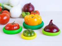 ซิลิโคนถนอมอาหาร สำหรับผัก ผลไม้ ฝาครอบอาหาร รุ่น Food Huggers Farberware Set of 4-13sep-J1