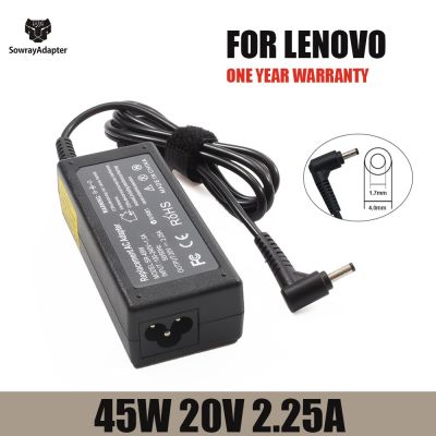 20V 2.25A 45W 4.0*1.7MM Charger Adaptor AC สำหรับ Lenovo โยคะ310 510 520 710 7000อากาศ12 13 Ideapad 320 100 110 N22 N42 Yuebian