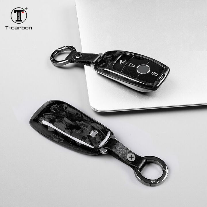 forged-carbon-fiber-remote-car-key-case-cover-shell-keychain-for-mercedes-benz-a-c-e-s-class-w203-w204-w212-w213-w176