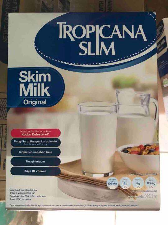 Tropicana Slim Non Fat Milk Skim Plain Original 1kg Lazada Indonesia