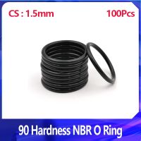 【hot】ↂ  pcs90 Hardness NBR O Ring 1.5mm Nitrile Rubber Round Type Corrosion Resist Washer