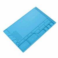 ✠﹉❈ Work Mat Soldering Mat Long Life Span Silicone with Screw Positioning for Electronic Maintenance