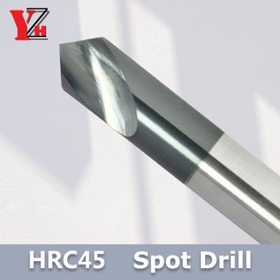 YZH HRC45 Spot Drill Angle Of 60° 90° 120° Stub Starting Location center Bit CNC Prepare Guide Pilot Hole Chamfer Machine Tool