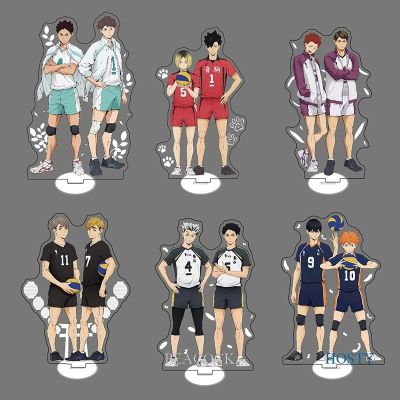 Pea อนิเมะ Haikyuu!! โมเดลฟิกเกอร์อะคริลิค แบบสองด้าน ของเล่นสําหรับเด็ก