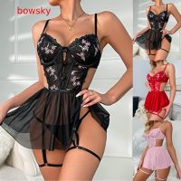 【Bowsky】Lenceria Extreme Sexy Dessous New Luxury Sexs Black Color Women Sexy Garter Underwear Sex Bra And Panty Sets bbs