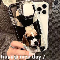 For IPhone 14 Pro Max IPhone Case Thickened TPU Soft Case Clear Case Airbag Shockproof Cool Dog Compatible with For IPhone 11 13 Pro Max