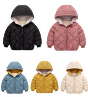 Childrens Cotton-padded Clothes  Autumn And Winter New Fashion Clothinng Unisex Baby Hooded Parka Boys Clothes Down Jacket