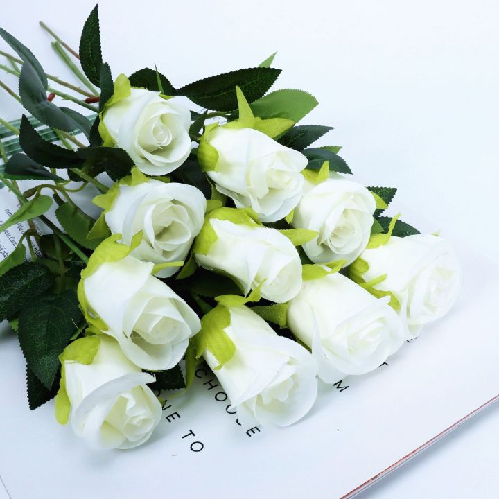 วันวาเลนไทน์กุหลาบดอกเดียวกุหลาบจำลองสำหรับงานแต่งงานที่บ้านดอกไม้ประดิษฐ์เทียมดอกกุหลาบจำลอง